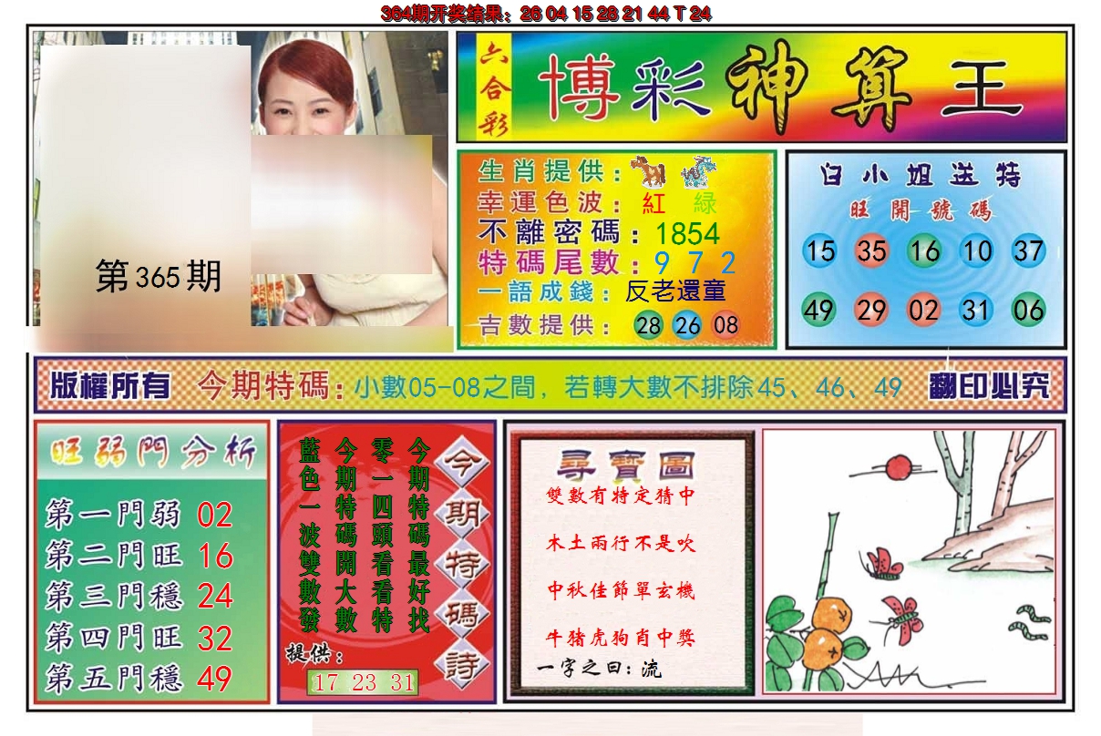 2024365期博彩神算王