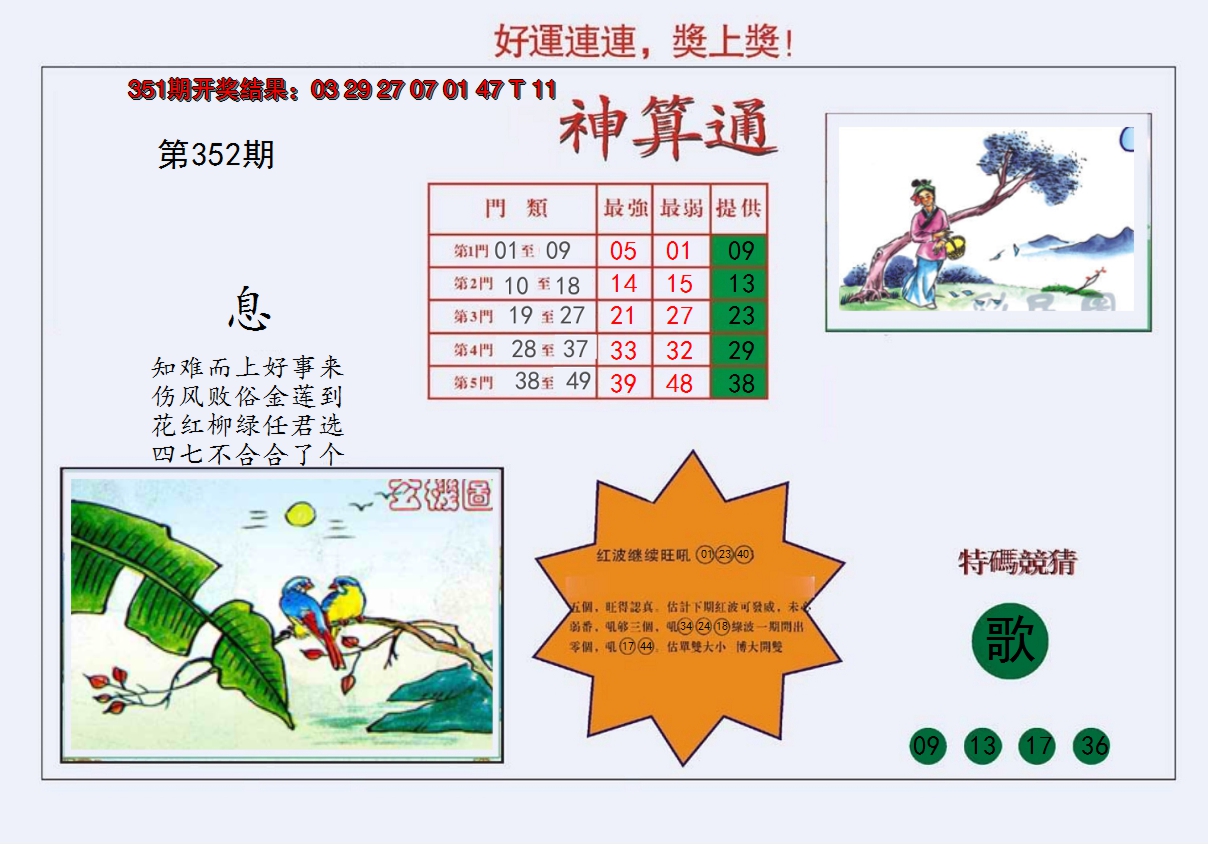2024352期4-台湾神算