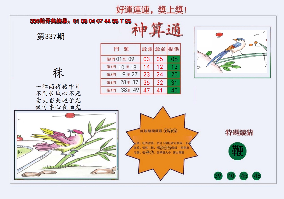 2024337期4-台湾神算