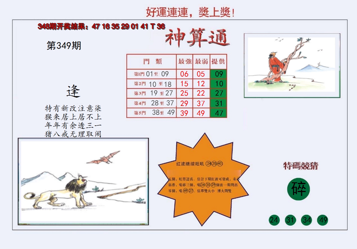 2024349期4-台湾神算