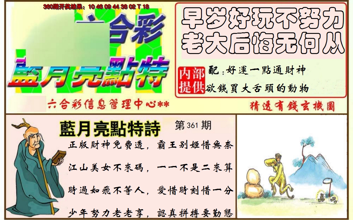 2024361期蓝月亮点特码