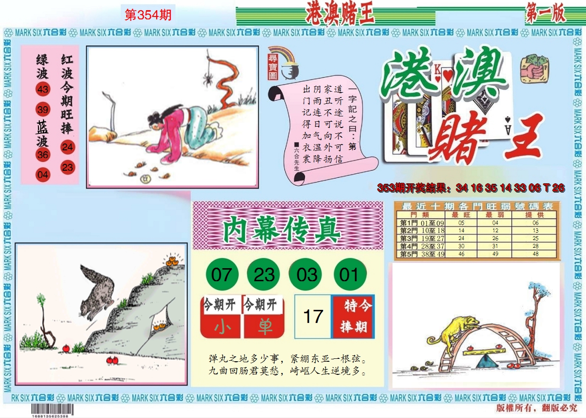 2024354期港澳赌王A