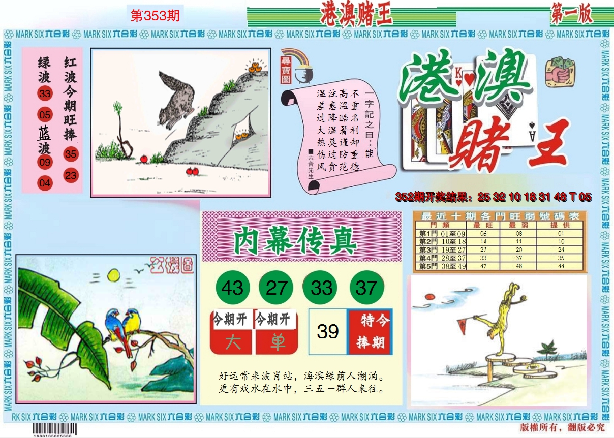 2024353期港澳赌王A