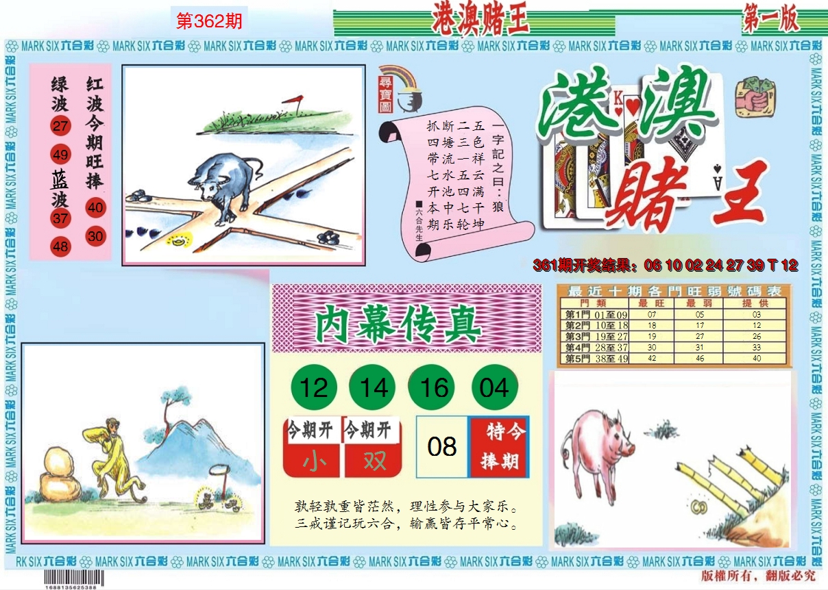 2024362期港澳赌王A