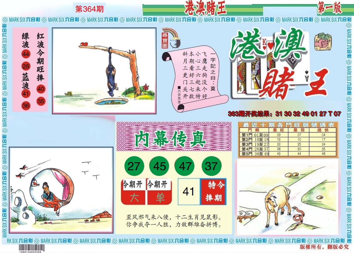 2024364期港澳赌王A