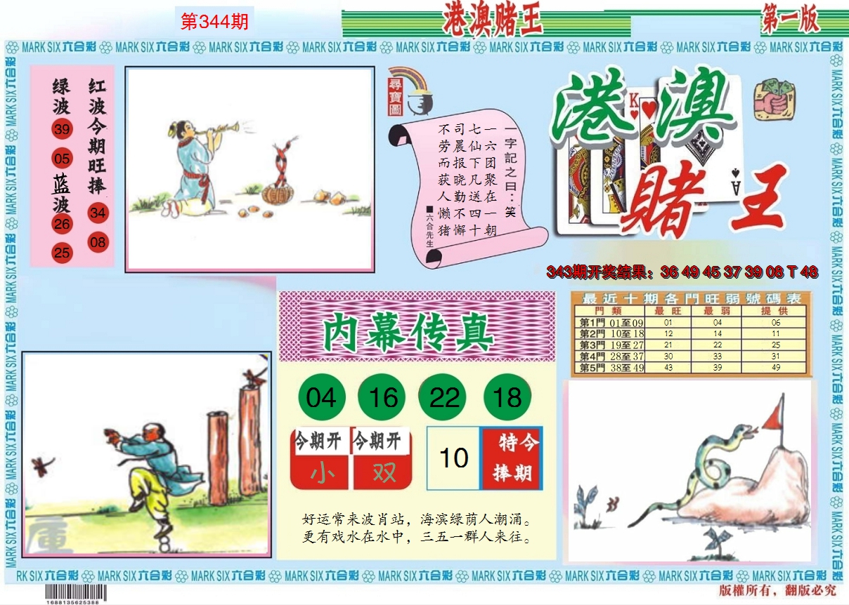 2024344期港澳赌王A