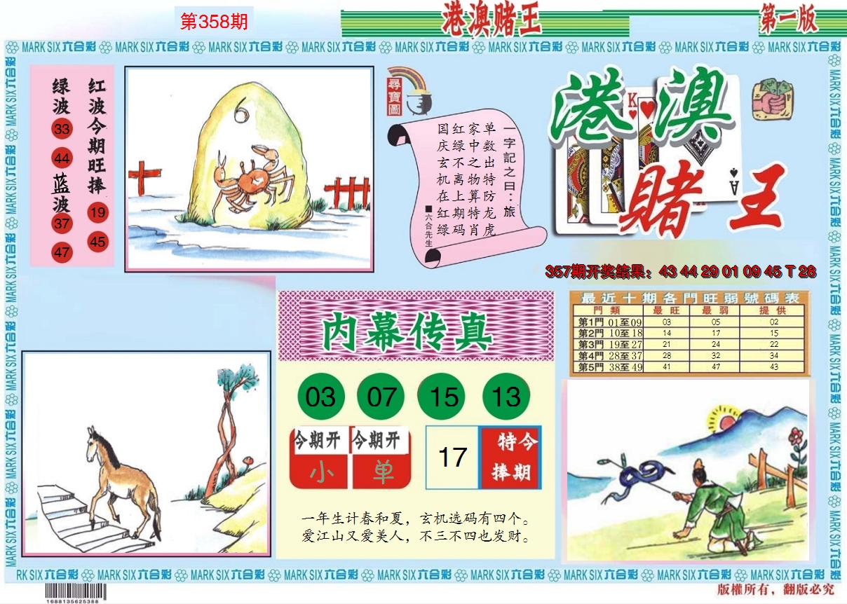 2024358期港澳赌王A