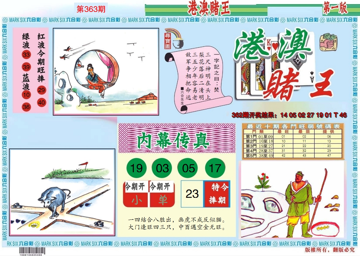 2024363期港澳赌王A