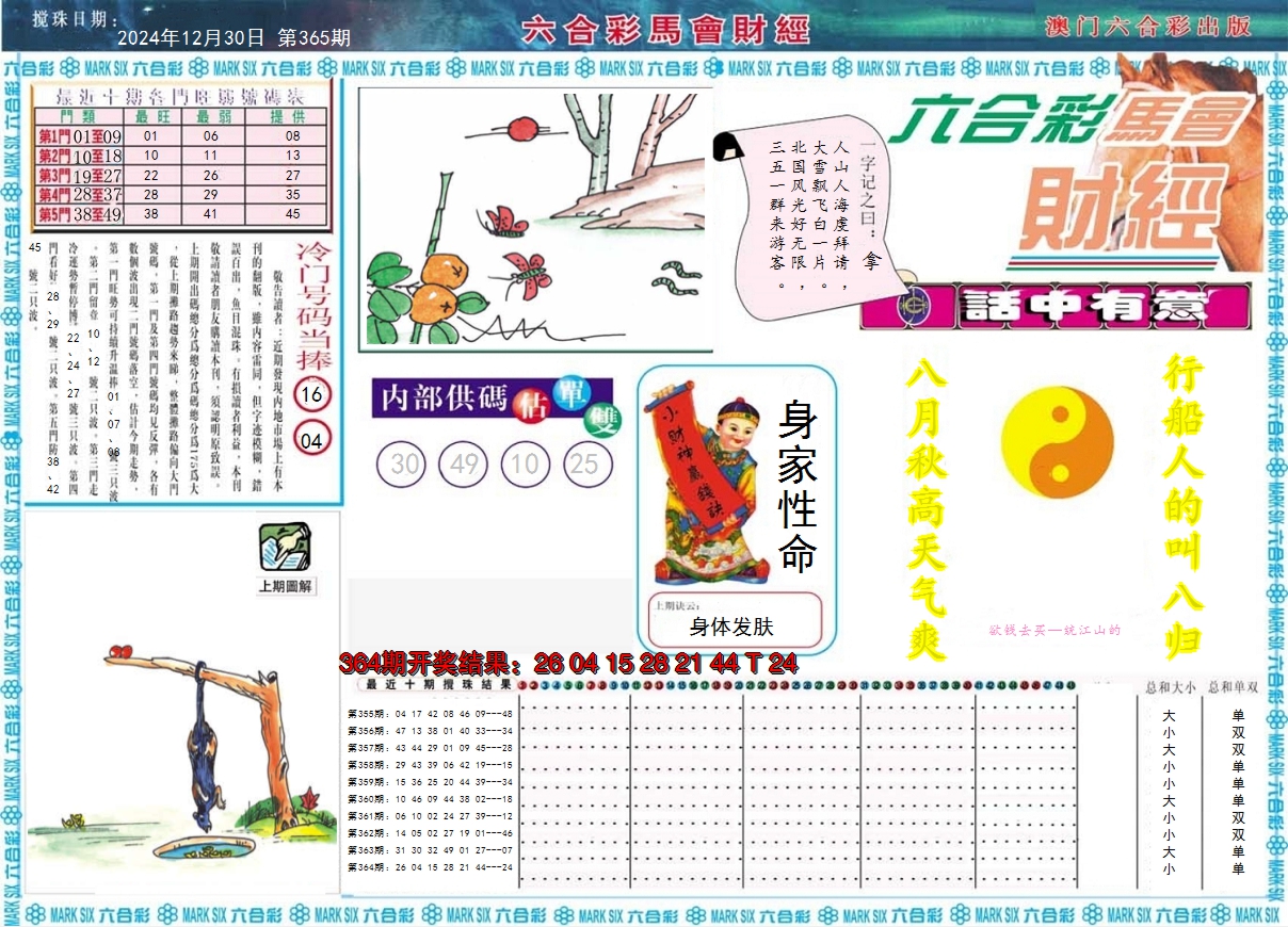 2024365期马会财经A