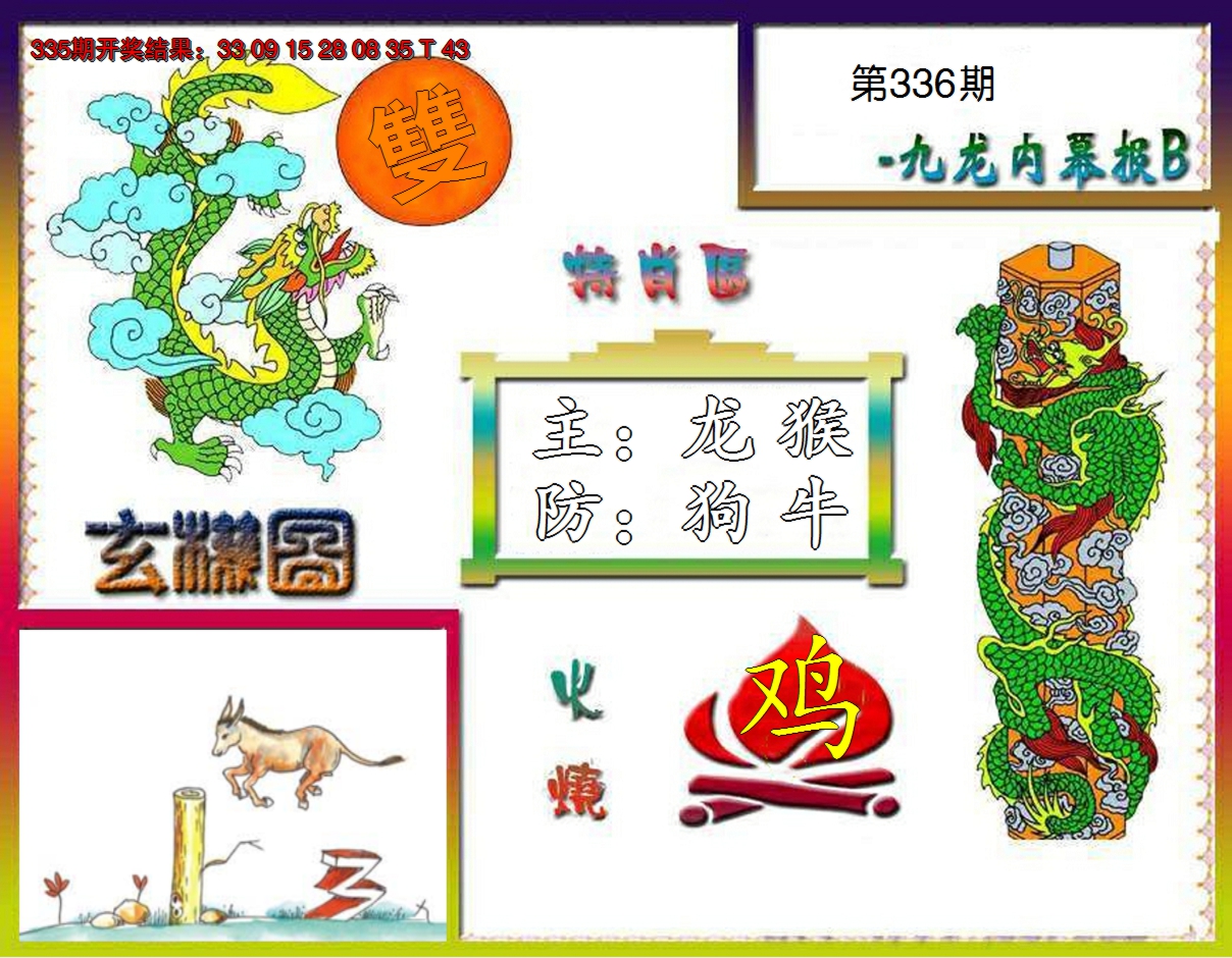 2024336期九龙内幕特肖图B