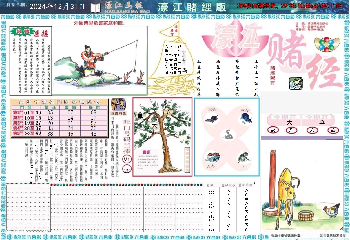 2024366期濠江赌经A