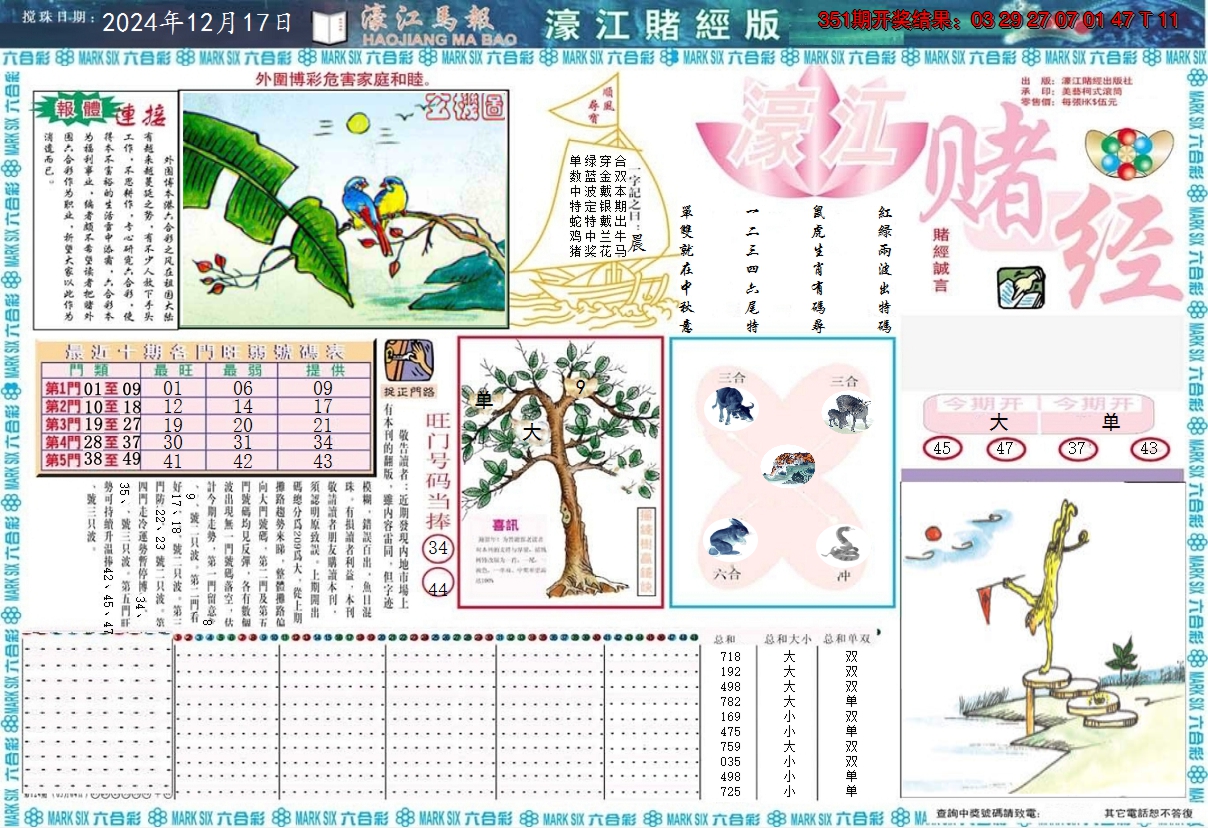 2024352期濠江赌经A