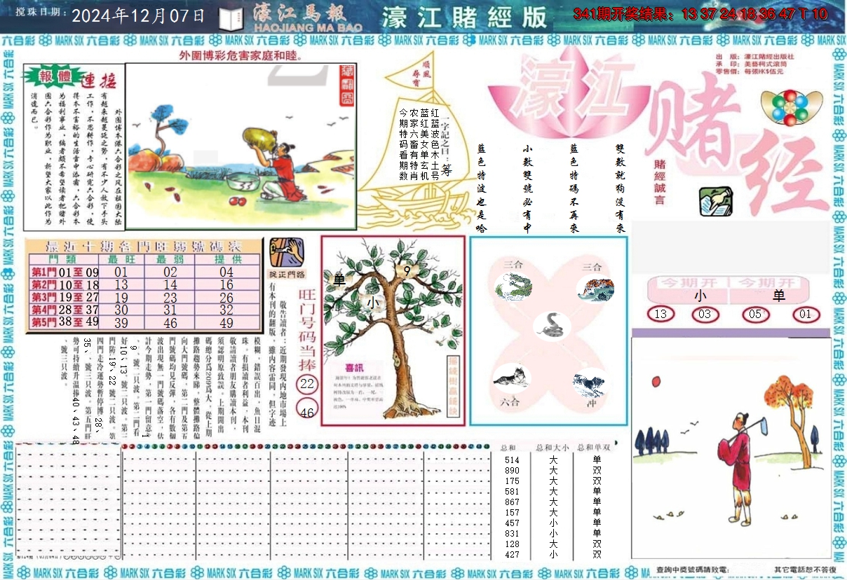 2024342期濠江赌经A