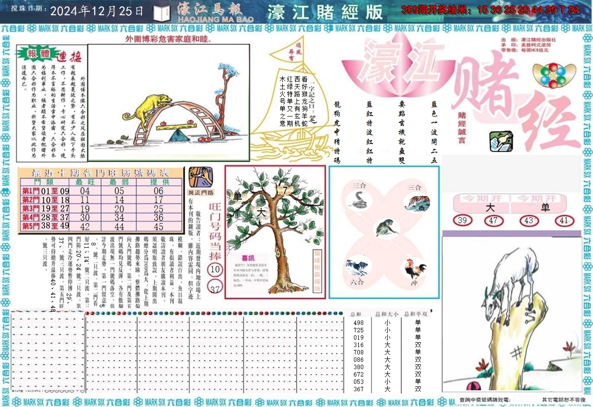 2024360期濠江赌经A