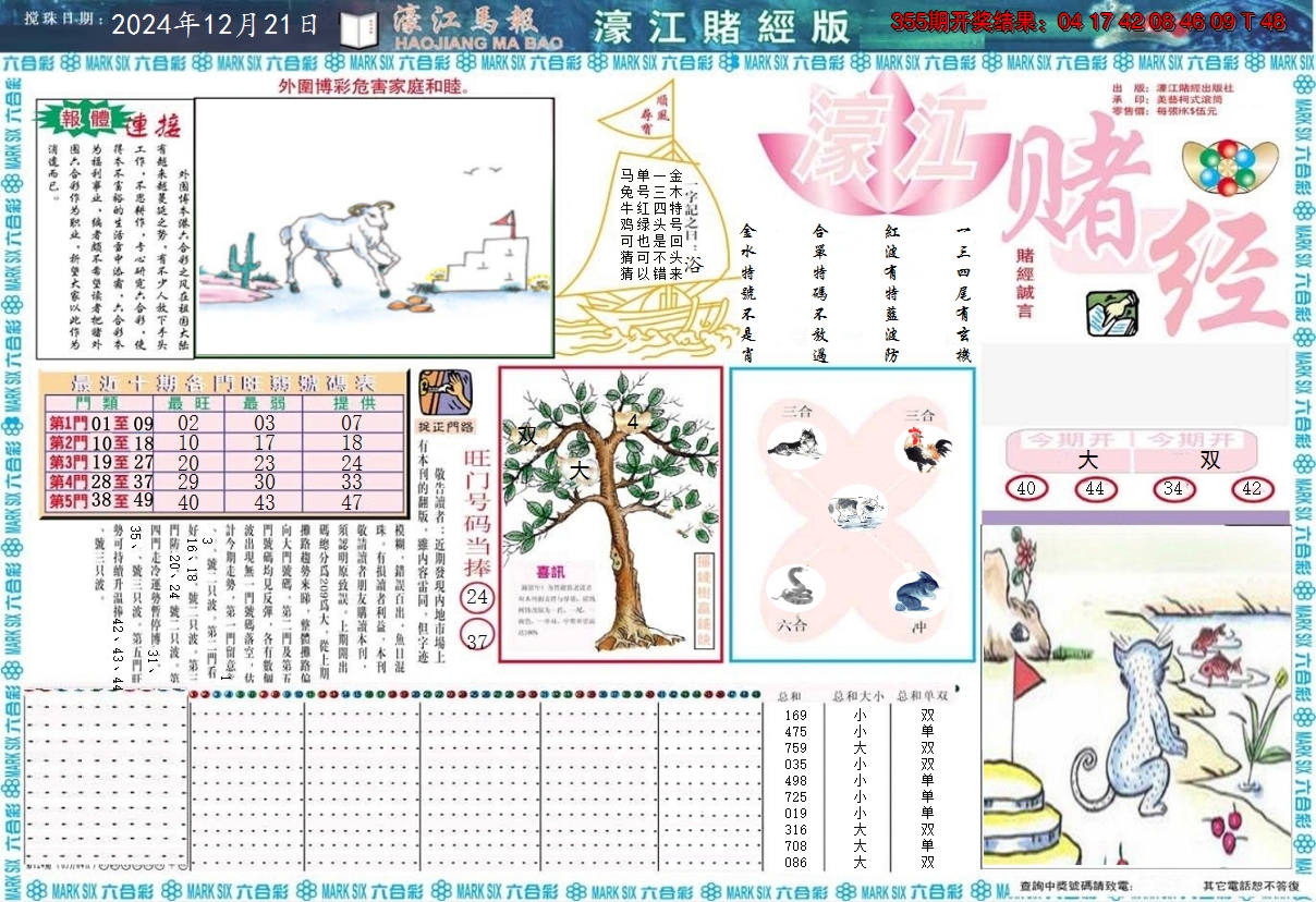 2024356期濠江赌经A