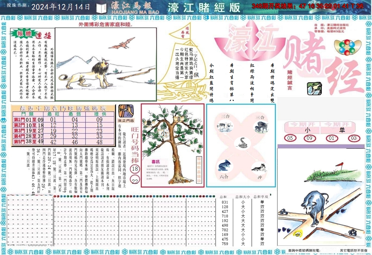 2024349期濠江赌经A