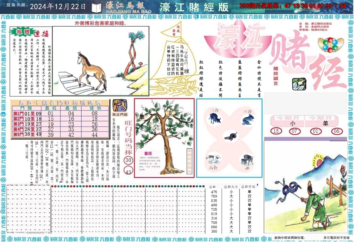2024357期濠江赌经A