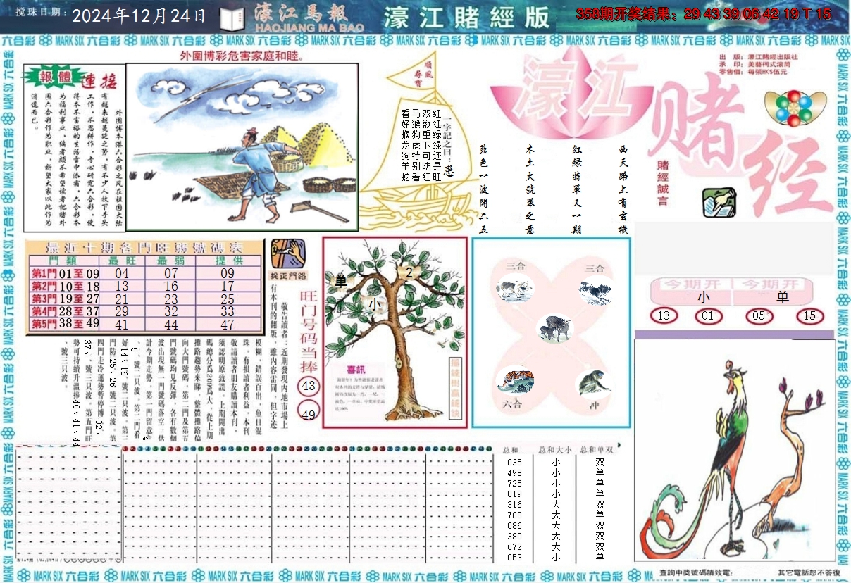 2024359期濠江赌经A