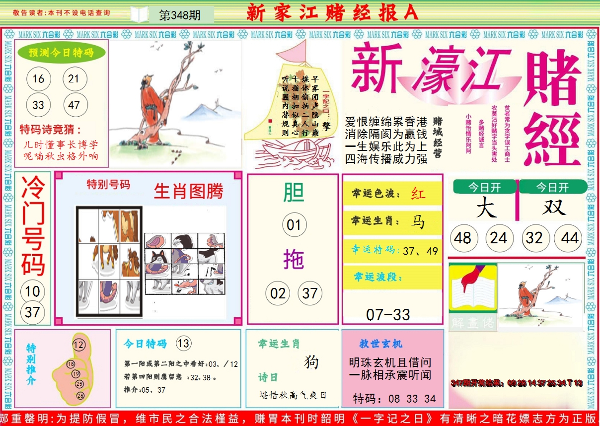 2024348期新濠江赌经A