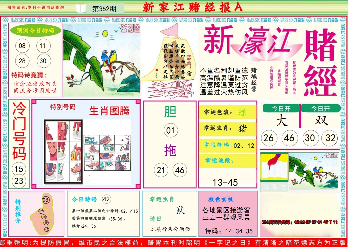 2024352期新濠江赌经A