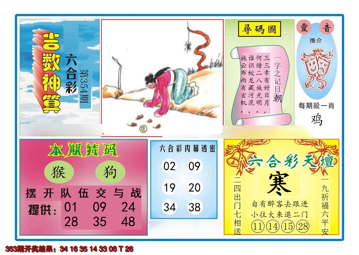 2024354期吉数神算