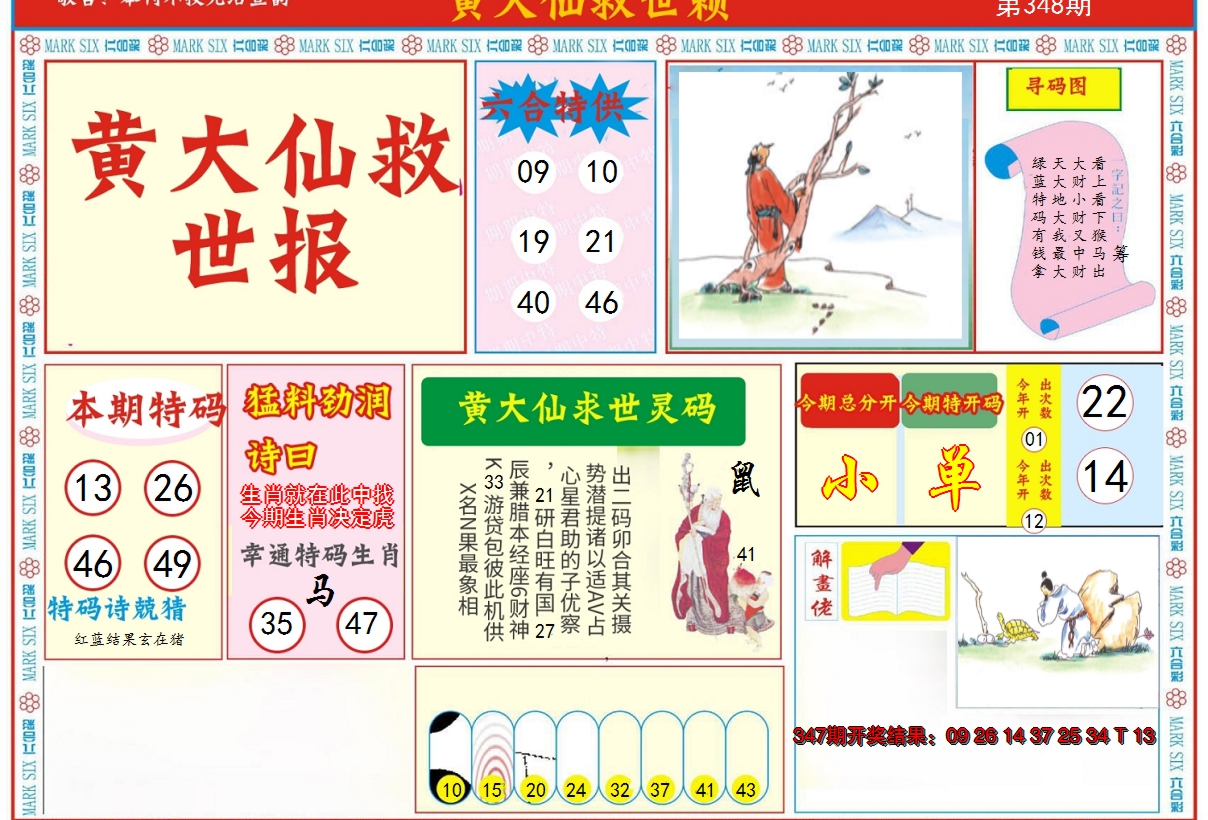 2024348期新黄大仙救世A