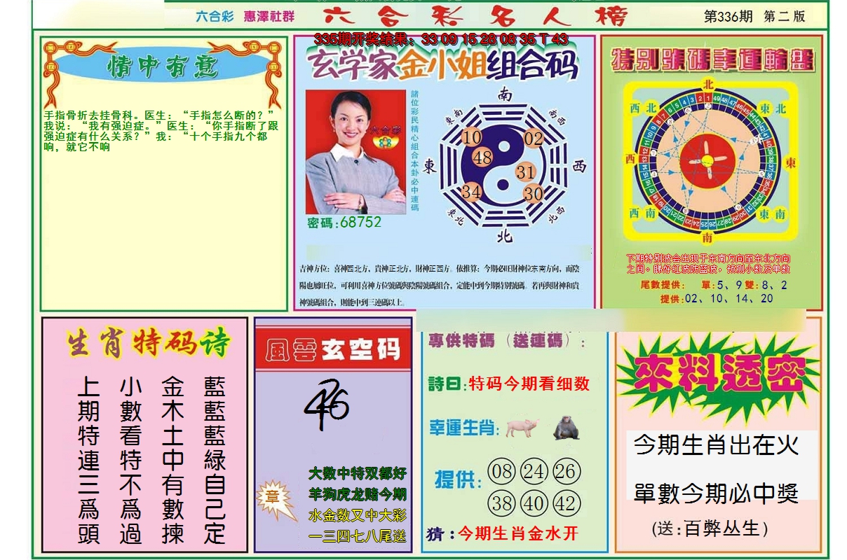 2024336期名人榜B