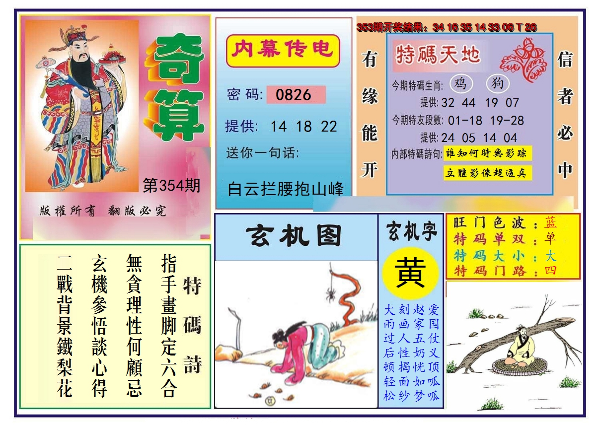 2024354期奇算