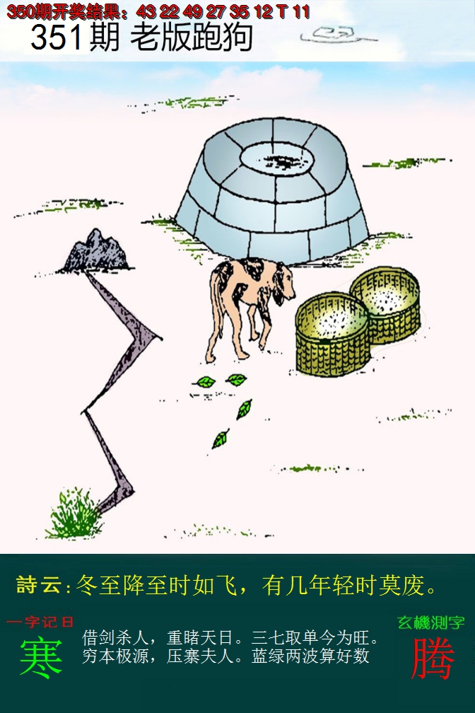 2024351期老版跑狗