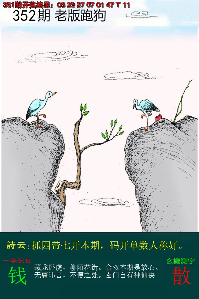 2024352期老版跑狗