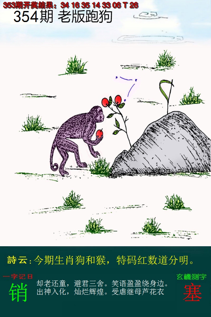 2024354期老版跑狗