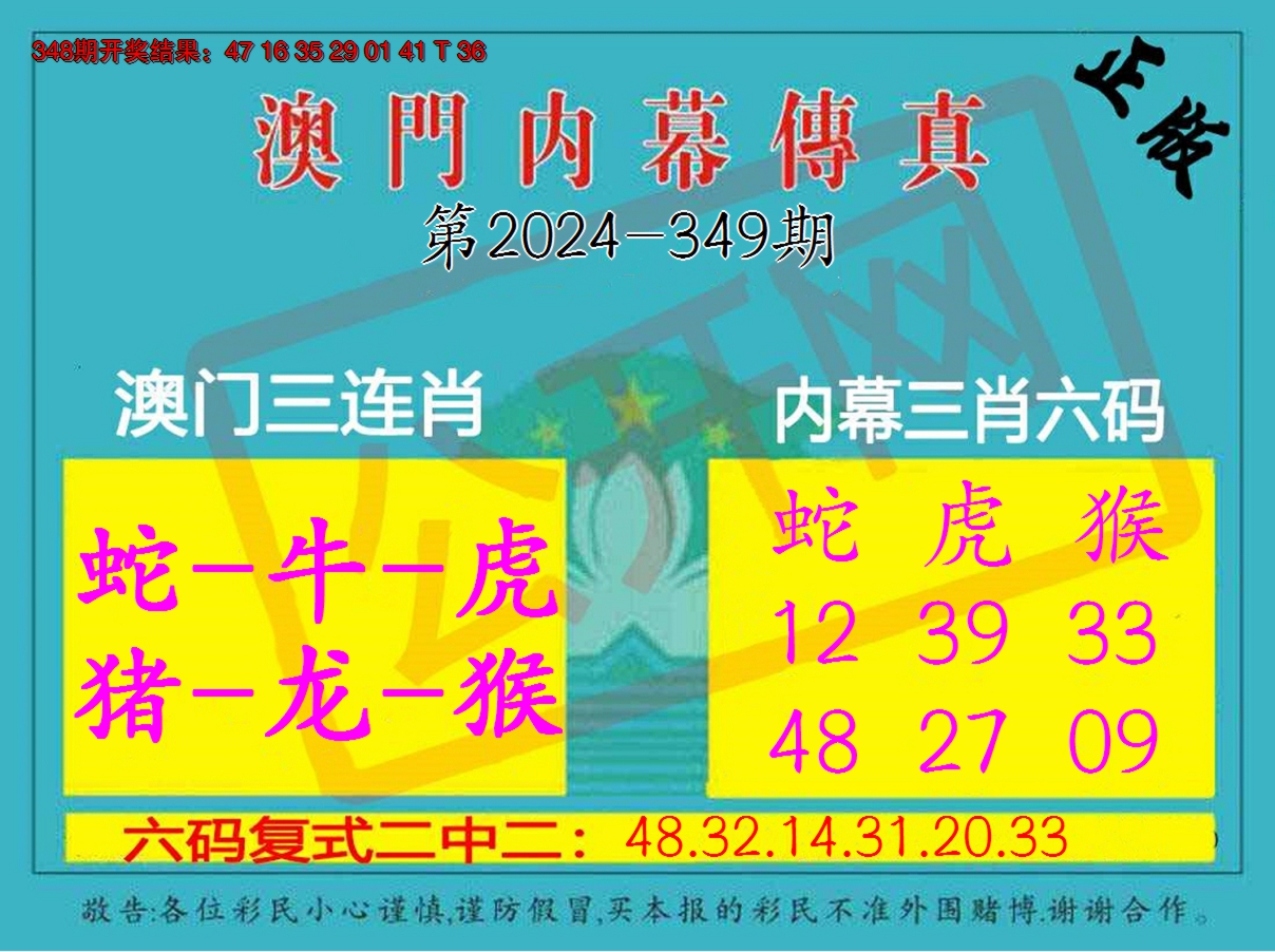 2024349期内幕传真三肖版