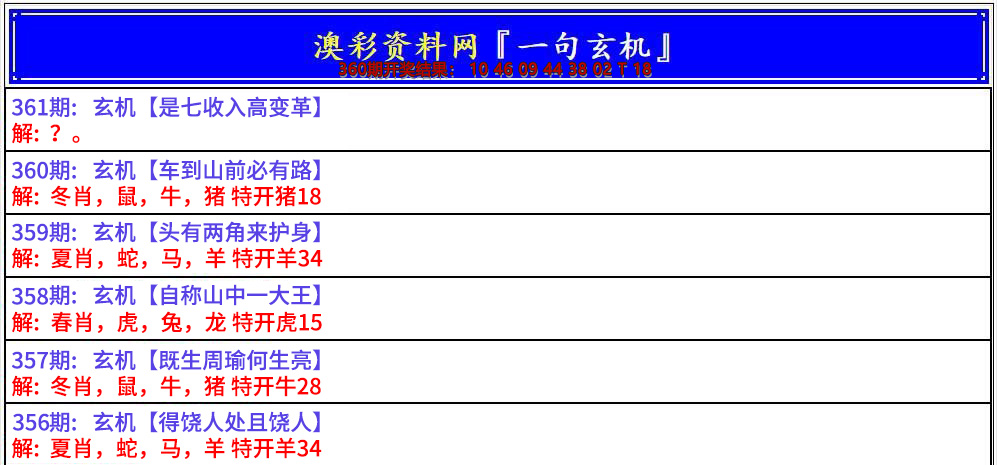 2024361期澳门一句玄机