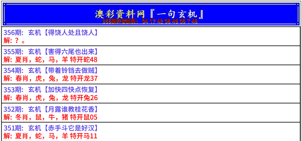 2024356期澳门一句玄机