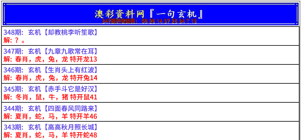2024348期澳门一句玄机