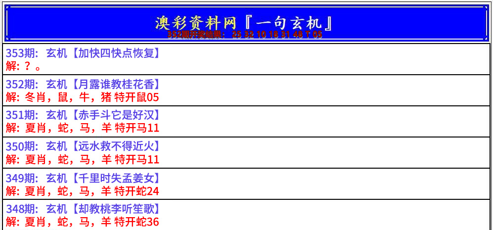 2024353期澳门一句玄机