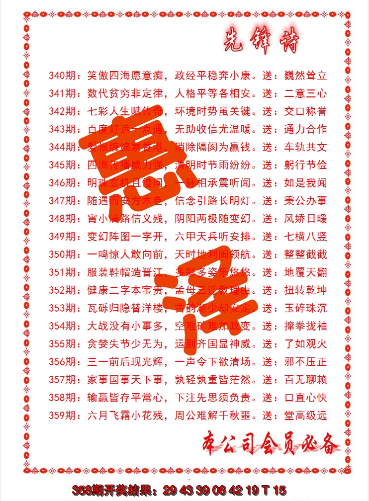 2024359期先锋诗