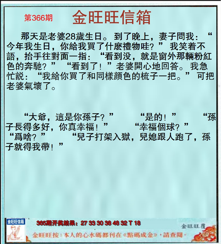 2024366期金旺旺信箱