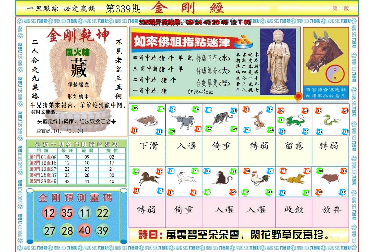 2024339期金刚经B