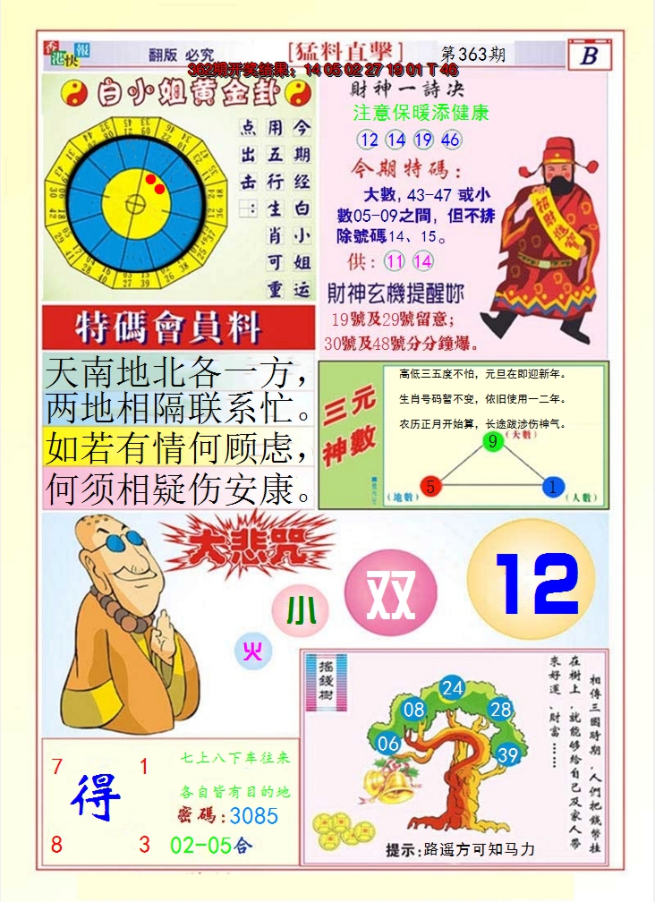 2024363期猛料直击B