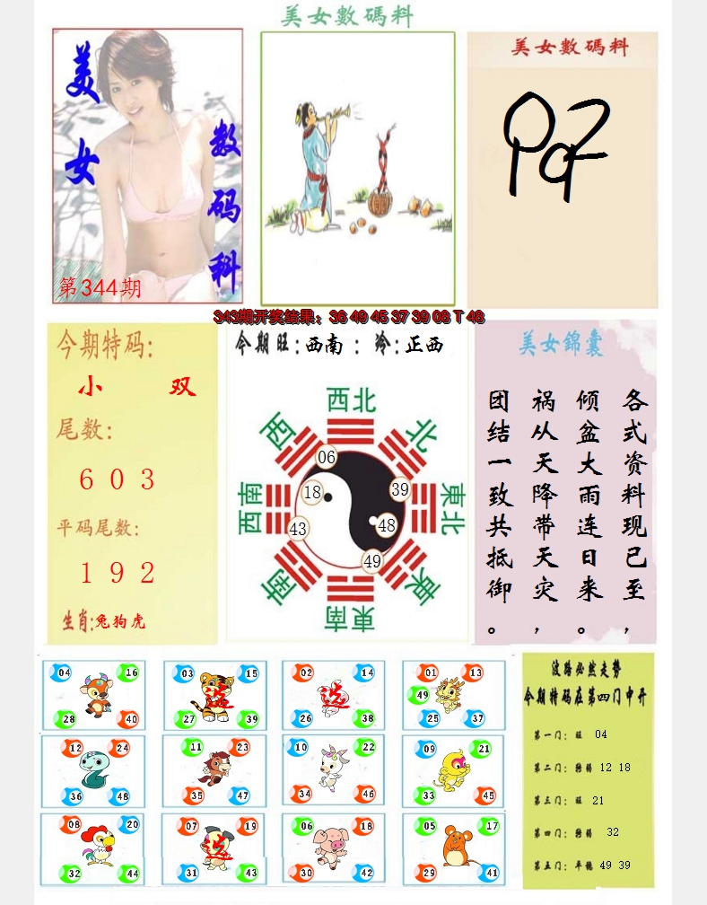 2024344期美女数码料