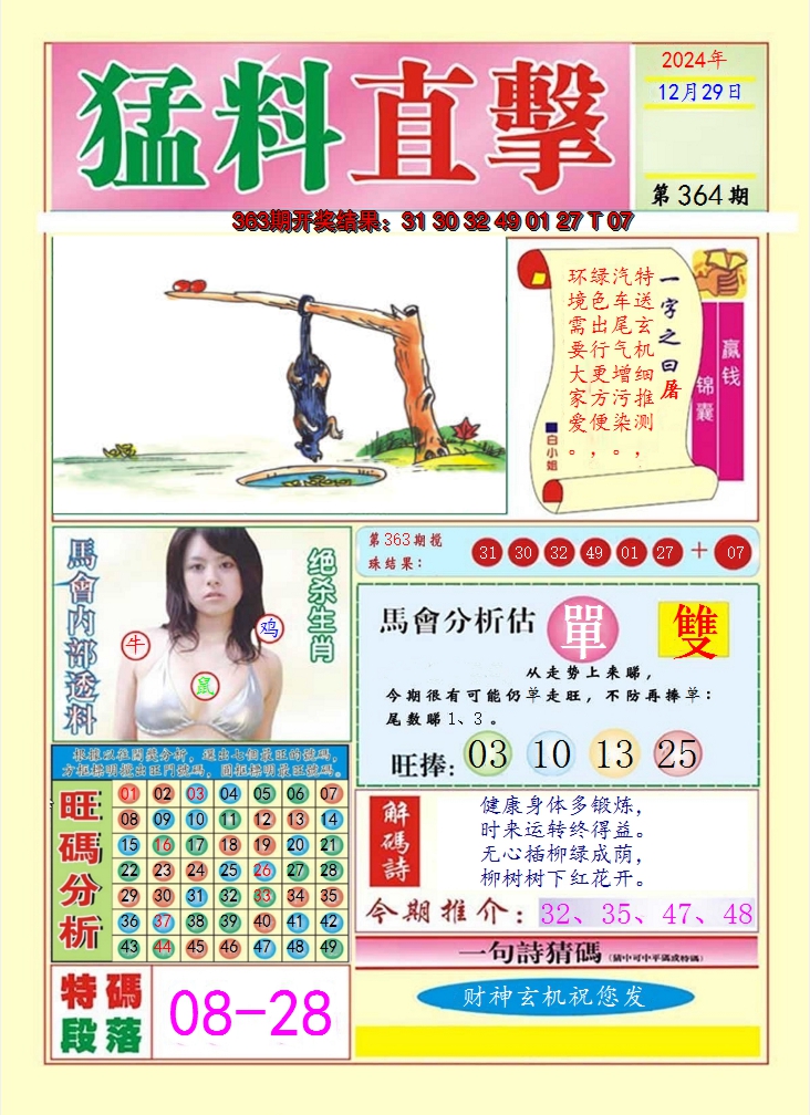 2024364期猛料直击A