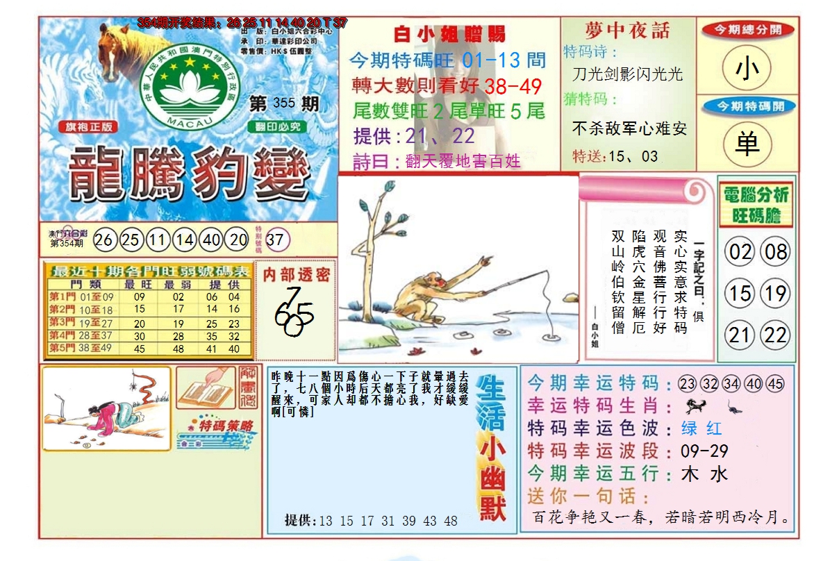 2024355期龙腾豹变