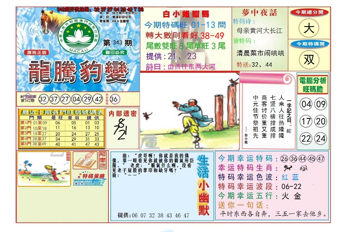 2024343期龙腾豹变