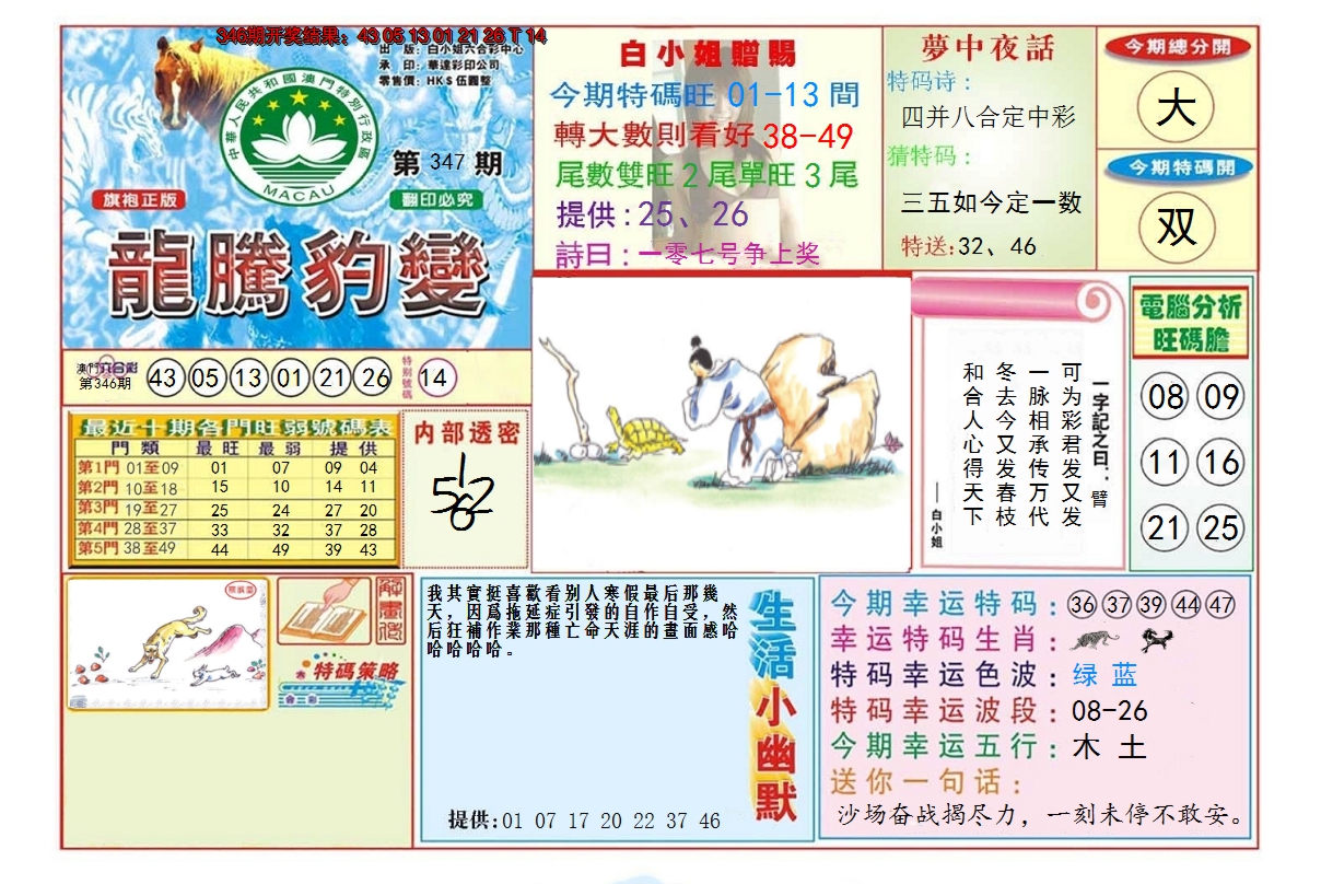 2024347期龙腾豹变
