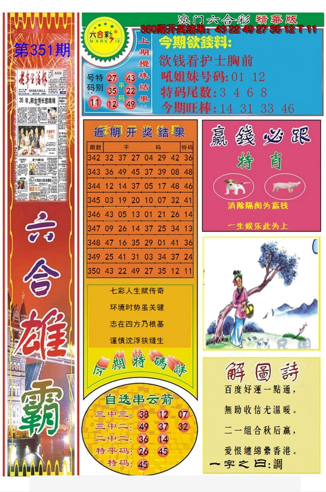 2024351期六合雄霸