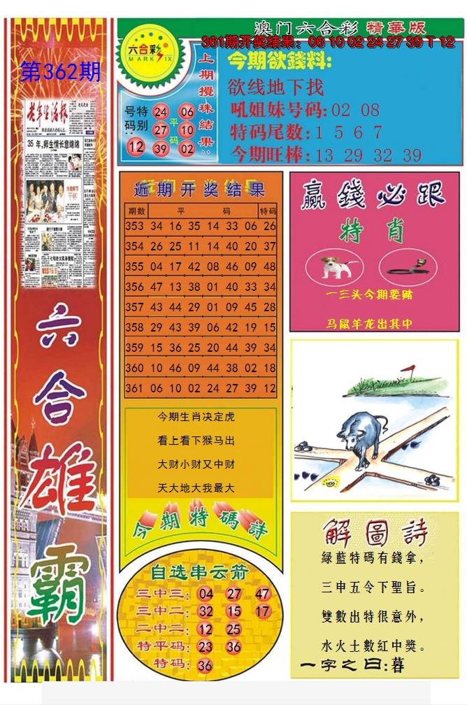 2024362期六合雄霸
