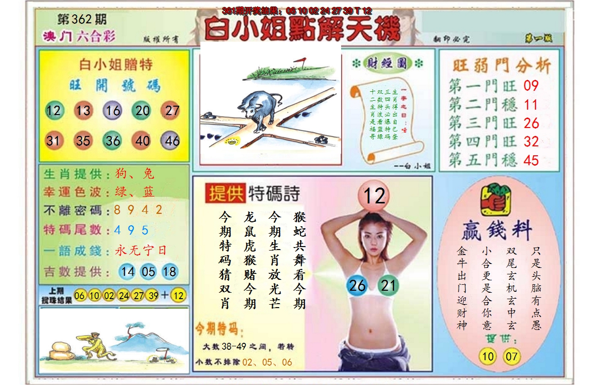 2024362期白小姐点解天机A