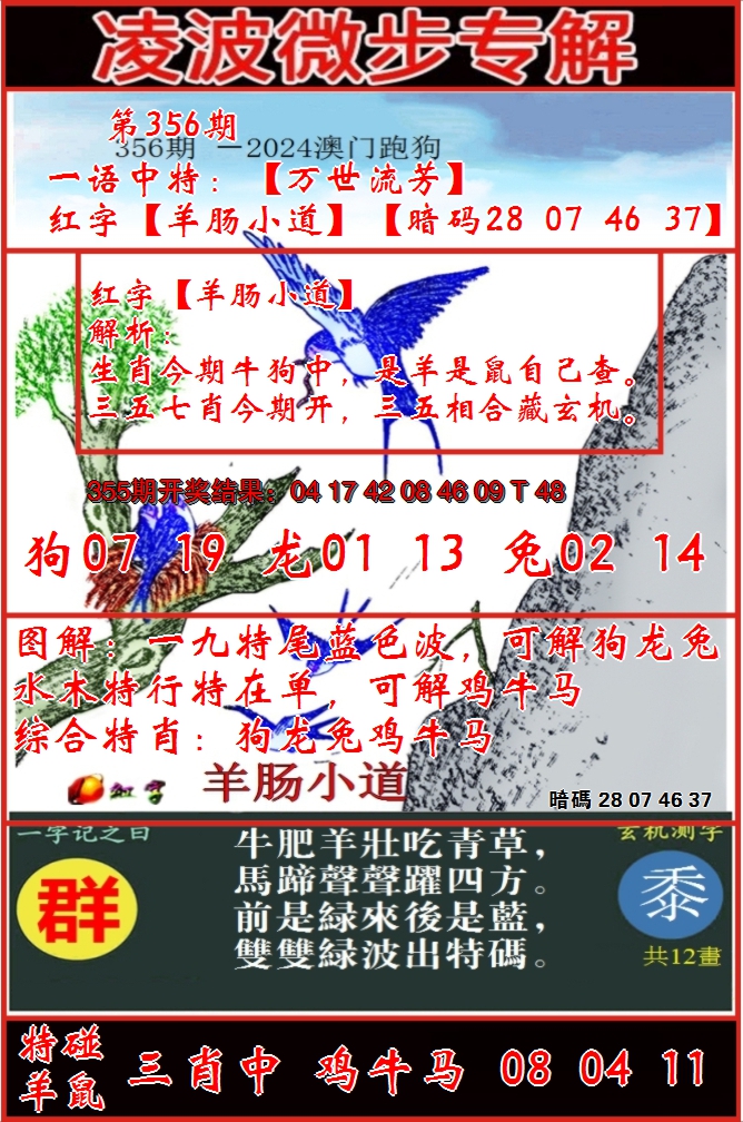 2024356期凌波微步
