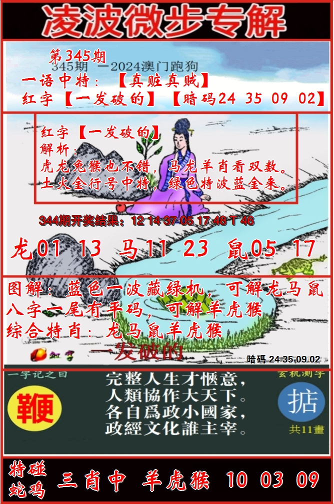 2024345期凌波微步